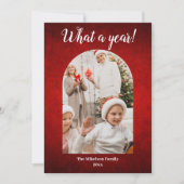 Red Year in Review写真コラージュ数々のクリスマス 案内状 (正面)