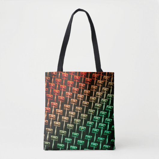 Red, yellow, and green illustration トートバッグ (正面)
