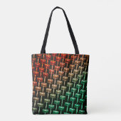 Red, yellow, and green illustration トートバッグ (裏面)