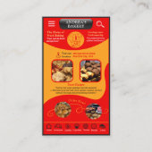 Red Yellow Bakery Branding Logo QR Professional 名刺 (正面)
