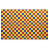 Red Yellow Blue Checkered Pattern Design  ファブリック (ファットクウォーター)
