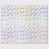 Red Yellow Blue Numbers  ラッピングペーパー (フラット)