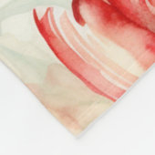 Red Yellow Blue Tulip Flowers フリースブランケット (角)