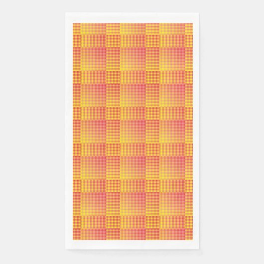 Red Yellow Checker Abstract Pattern (正面)
