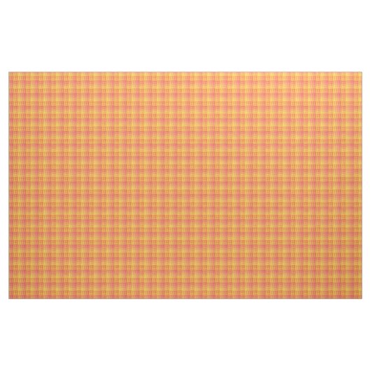 Red Yellow Checker Abstract Pattern ファブリック (ヤード)