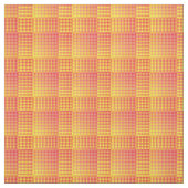 Red Yellow Checker Abstract Pattern ファブリック (見本)