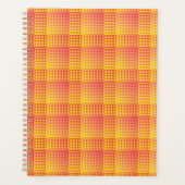 Red Yellow Checker Abstract Pattern プランナー手帳 (正面)