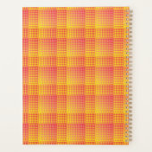 Red Yellow Checker Abstract Pattern プランナー手帳 (裏面)