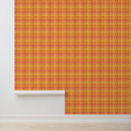 Red Yellow Checker Abstract Pattern 壁紙