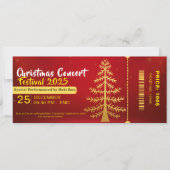 Red Yellow Christmas Concert Entry Ticket (正面)