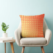 Red Yellow Multi Layer Polka Dot Fade Throw Pillow クッション (椅子)