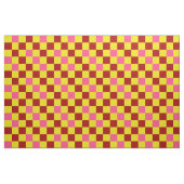 Red Yellow Pink Checkered Pattern Design  ファブリック (ファットクウォーター)