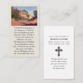 Red Yellow Pink Green Blue Sympathy Card 名刺 (正面/裏面)