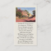 Red Yellow Pink Green Blue Sympathy Card 名刺 (正面)