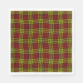 Red Yellow Plaid Checker Seamless Pattern スタンダードランチョンナプキン