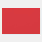 Red Yellow Star Flat Sheet Set of 3 ラッピングペーパーシート (正面3)