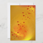 Red & Yellow Traditional Wedding Invitation |  招待状 (裏面)