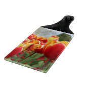 red/Yellow tulips カッティングボード (角)