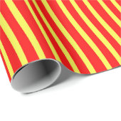 Red Yellow Wavy Lines Seamless Pattern ラッピングペーパー (ロールコーナー)