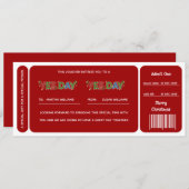 Red Yes Day Christmas Gift Voucher (正面/裏面)