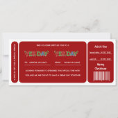 Red Yes Day Christmas Gift Voucher (正面)