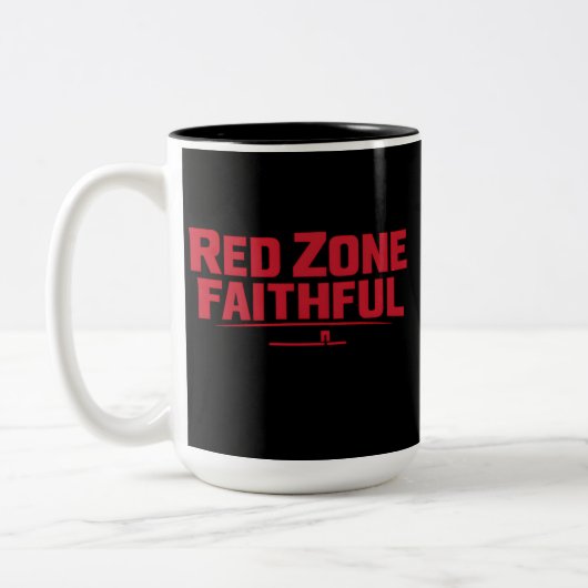 Red Zone Faithful ツートーンマグカップ (左)