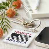 REDACT AMERICA Tシャツ キーホルダー (正面右)