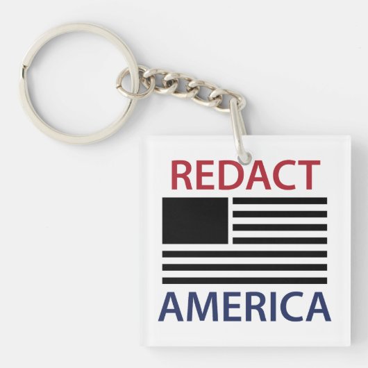 REDACT AMERICA Tシャツ キーホルダー (正面)