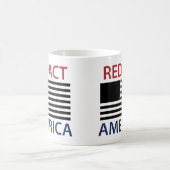 REDACT AMERICA Tシャツ コーヒーマグカップ (中央)