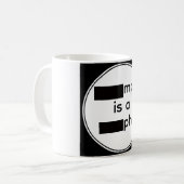 Redacted Coffee Mug コーヒーマグカップ (正面左)