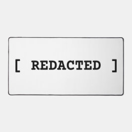 [ REDACTED ] Large Minimalist Typographic Desk Mat デスクマット