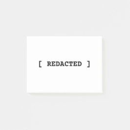 [ REDACTED ] Minimalist Professional Post-it Notes ポストイット