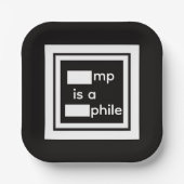 Redacted Paper Plate ペーパープレート (正面)