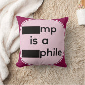 Redacted Throw Pillow クッション (ブランケット)