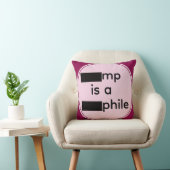 Redacted Throw Pillow クッション (椅子)