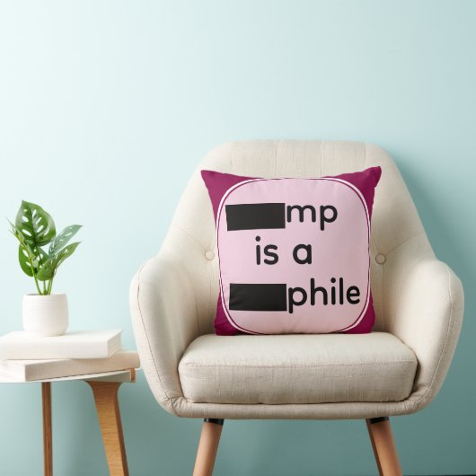 Redacted Throw Pillow クッション (椅子)