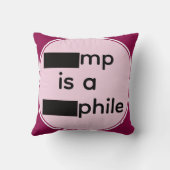 Redacted Throw Pillow クッション (裏面)