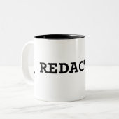[ REDACTED ] Typographic Minimalist Two-Tone Mug ツートーンマグカップ (正面左)