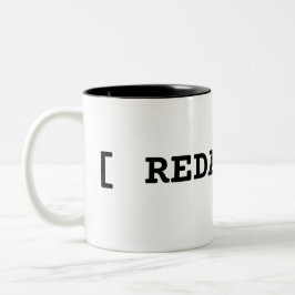 [ REDACTED ] Typographic Minimalist Two-Tone Mug ツートーンマグカップ
