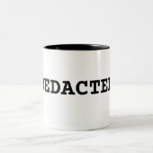 [ REDACTED ] Typographic Minimalist Two-Tone Mug ツートーンマグカップ (中央)