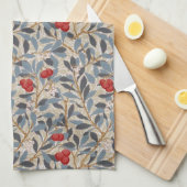 Redberry Tree, William Morris キッチンタオル (四つ折り)