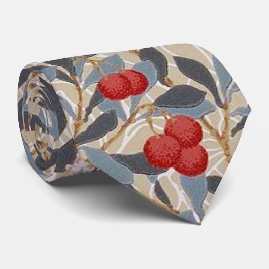 Redberry Tree, William Morris ネクタイ (ロール)