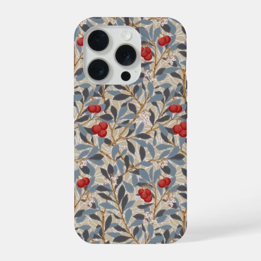 Redberry Tree, William Morris iPhoneケース (裏面)