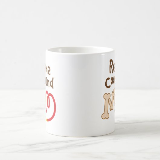 RedboneのCoonhound犬の品種お母さんのギフト コーヒーマグカップ (中央)