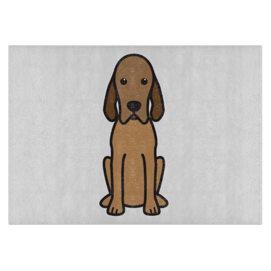 RedboneのCoonhound犬の漫画 カッティングボード (正面)