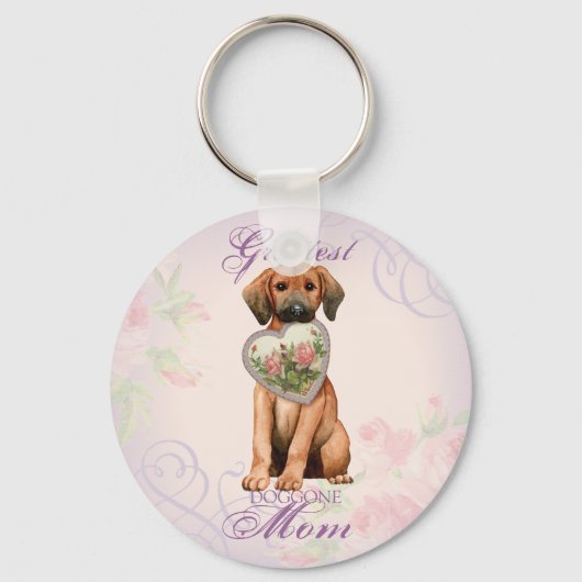 RedboneハートMomキーチェーン キーホルダー (正面)