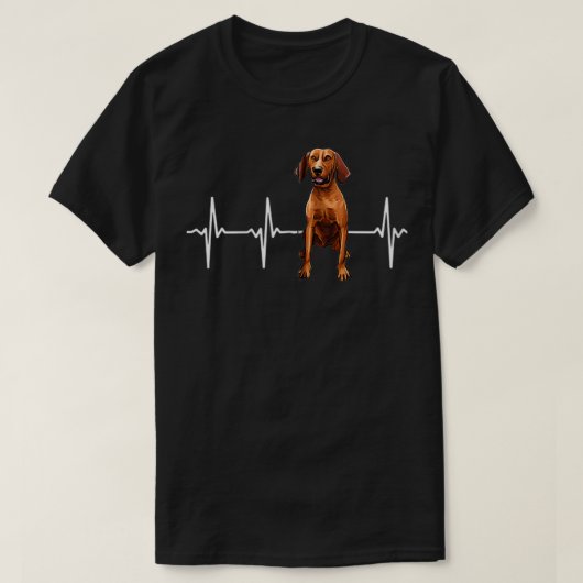Redbone Conhoundハートビートドッグ愛好家Zip Tシャツ (デザイン正面)