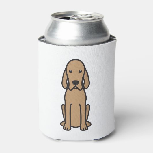 Redbone Conhound Dog Cartoon 缶クーラー (缶正面)