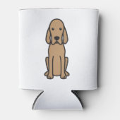 Redbone Conhound Dog Cartoon 缶クーラー (正面)