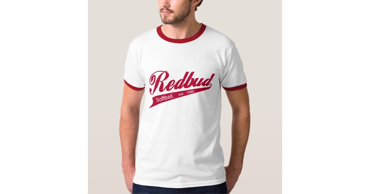 Redbudのソフトボール Tシャツ Zazzle Co Jp
